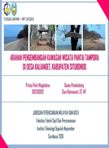 Arahan Pengembangan Kawasan Wisata Pantai 2019. 10. 15.&Cent;&Nbsp; Situbondo Sebagai Kawasan Pengembangan Pariwisata - [Pdf Document]