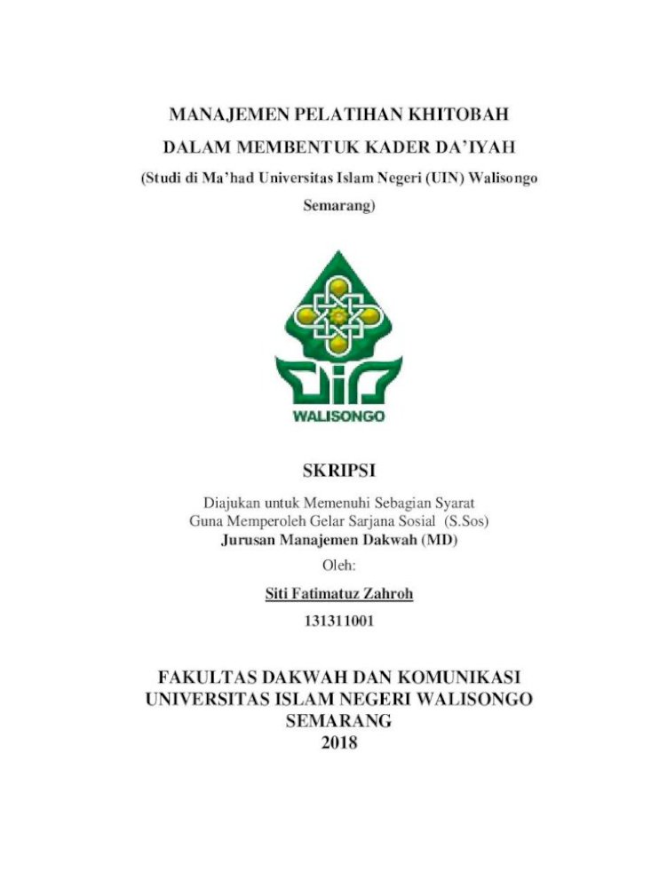Fakultas Dakwah Dan Komunikasi Universitas Bapak Dan Ibu Dosen Di Lingkungan Fakultas Pdf Document