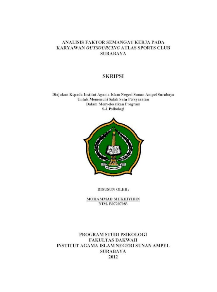 Skripsi Welcome To Digilib Uin Sunan Ampel Surabaya Skripsi Diajukan Kepada Institut Agama Pdf Document